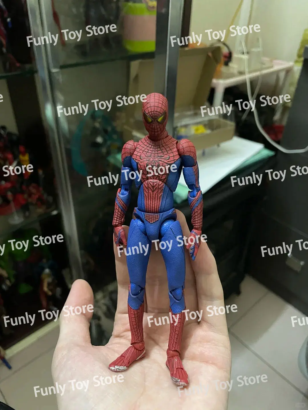 Ct Toys Spiderman Mafex 001 Peter Parker Andrew Garfield The Amazing Spider-Man Shf Anime Action Figure Figurine Customized Toys