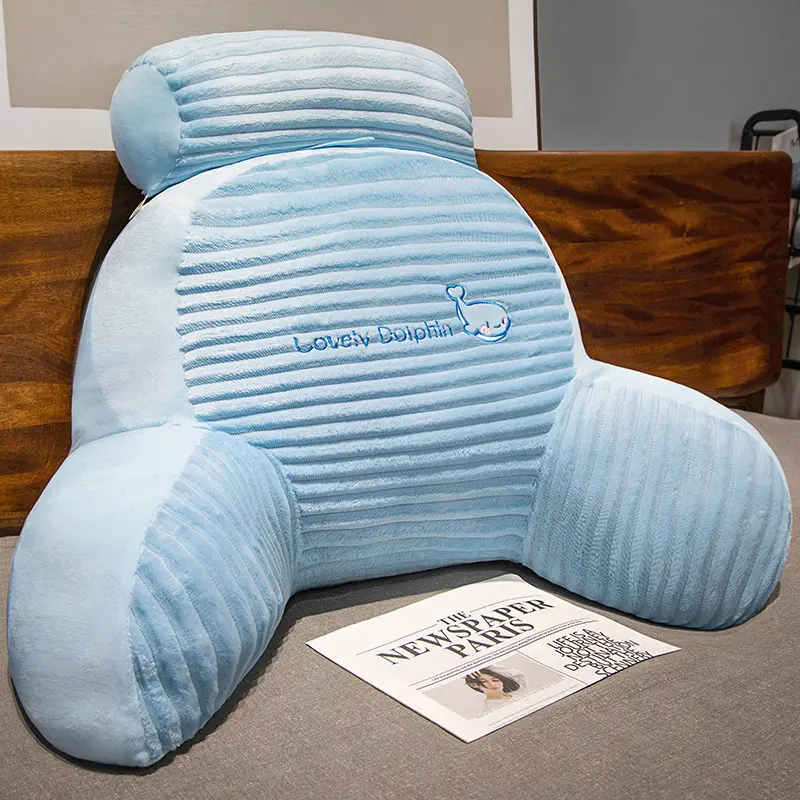 Dormitory Bed Reading and Playing Sofa Waist Support Office Bedside Cushion Large Pillow Backrest Bedside Pillow Cartoon Cute