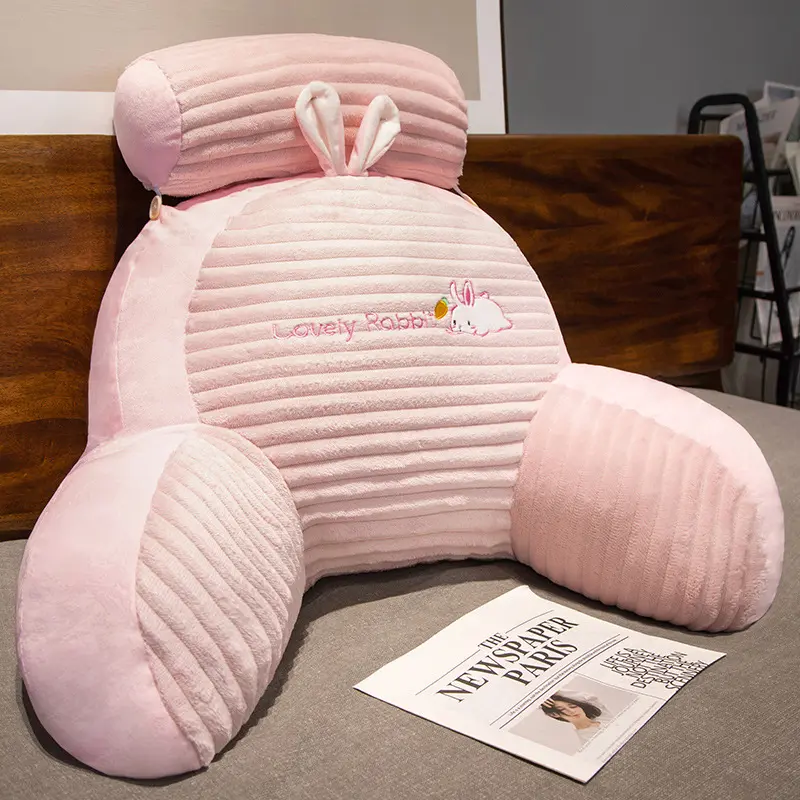 Dormitory Bed Reading and Playing Sofa Waist Support Office Bedside Cushion Large Pillow Backrest Bedside Pillow Cartoon Cute