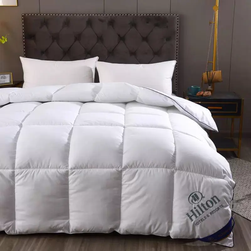 Hotel Four Seasons Quilt Warm Single Bed Feather Velvet Comforter Air-conditioner Quilts Comfortable Blanket