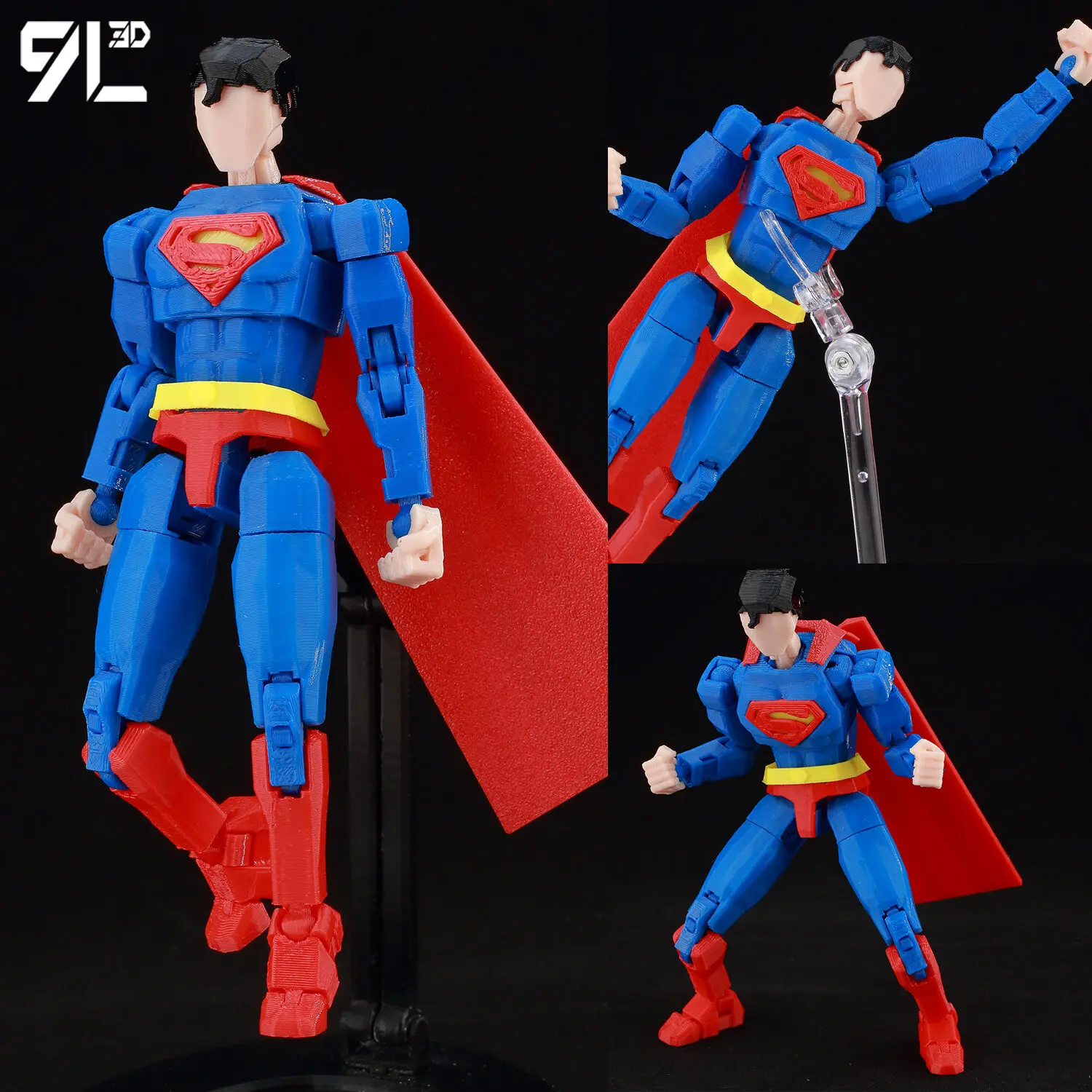 9L3D Superman Invincible Boy Batman Action Figure LUCKY13 Multi-Jointed Poseable T13 Titan13 Hero Model Dummy13 Collectible Toys