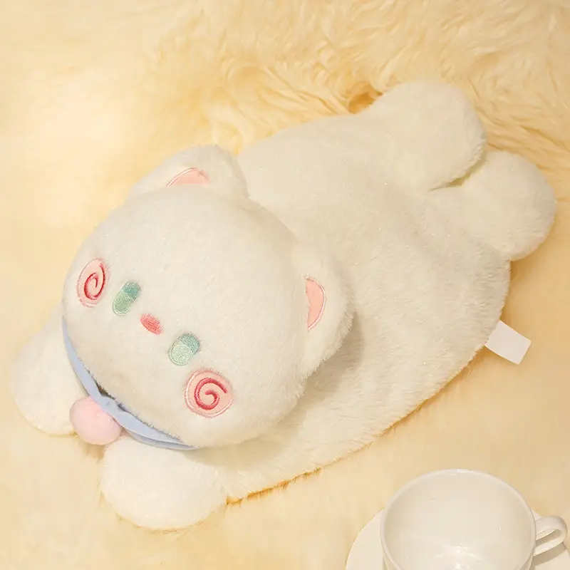 Cartoon Cute Hug Cat Hot Water Bag Detachable Hot Water Bag Cover Reusable Multi Functional Warm Hand Hot Water Bag Cover