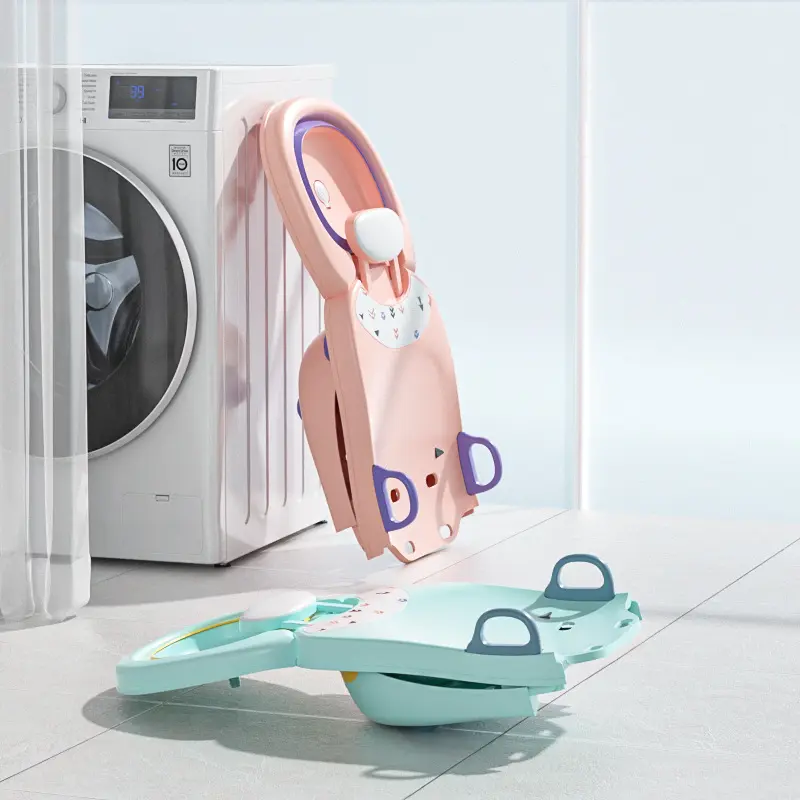 Portable Kids Shampoo Chair Foldable Salon Seat Chair With Shampoo Basin For Boys Girls Bath Product Can Sit and Adjust
