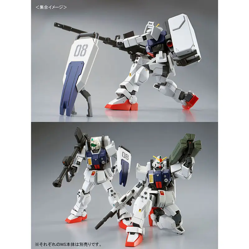 KK Model RX-79G Ground Type HGUC 1/144 Scale Airborne Backpack Parachute Assembly Action Figure Collectible Model Kit Toy Gift