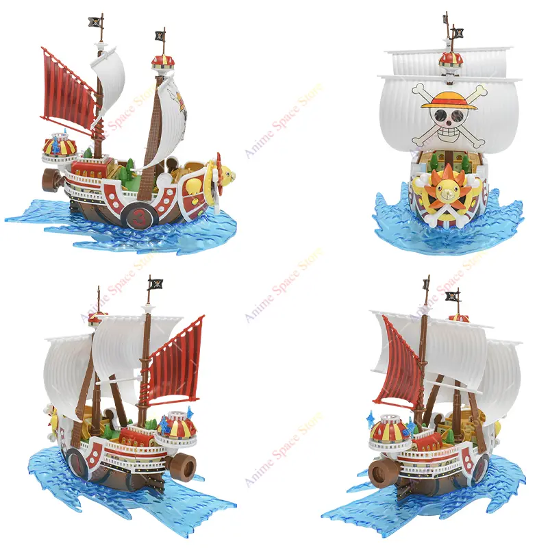 One Piece Pirate Ship Luffy Going Merry Thousand Sunny 15th/20th Anniversary Edition DIY Assembly Ship Collection Model Toy Gift