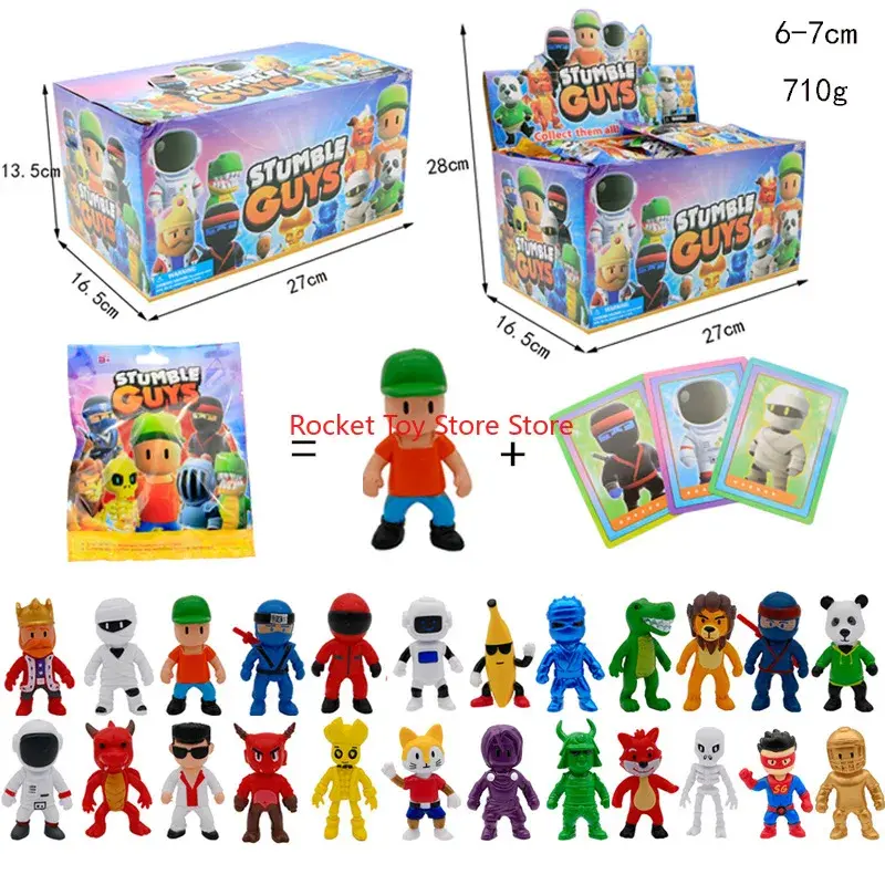 Stumble Guys Action Figure Card Toys, Kawaii Anime Game Character, Card Models, 3 "Dolls Collection, Gifts, Gifts