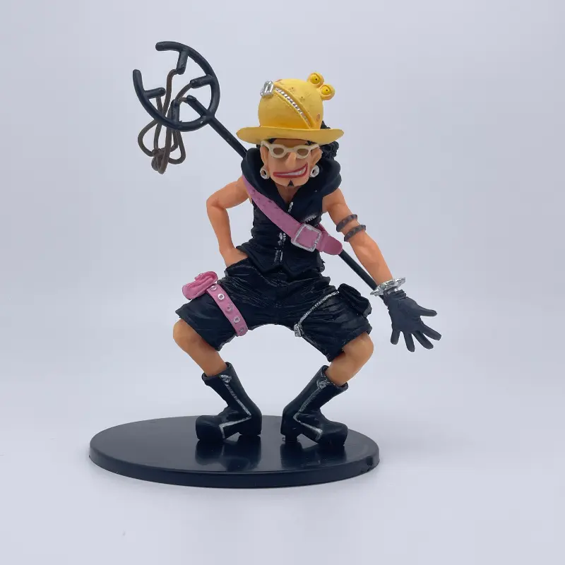 12cm Cartoon Anime One Piece Ussop PVC Action Figure Collection Handmade Model Car Desktop Decoration Kids Charm Toys Gift