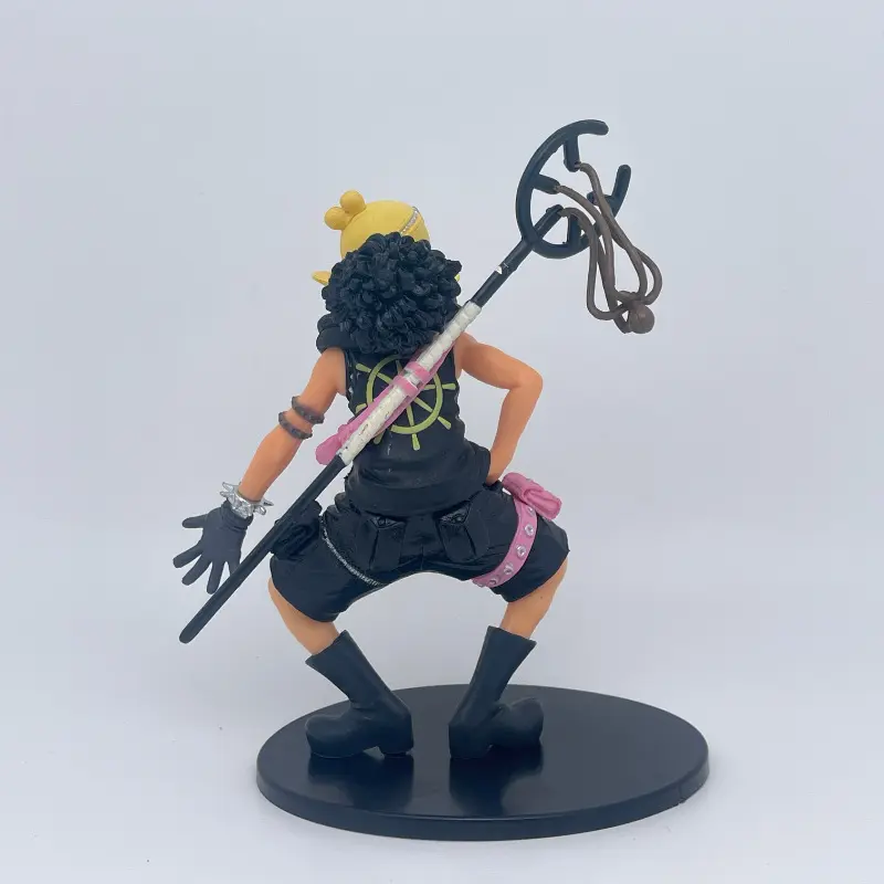 12cm Cartoon Anime One Piece Ussop PVC Action Figure Collection Handmade Model Car Desktop Decoration Kids Charm Toys Gift