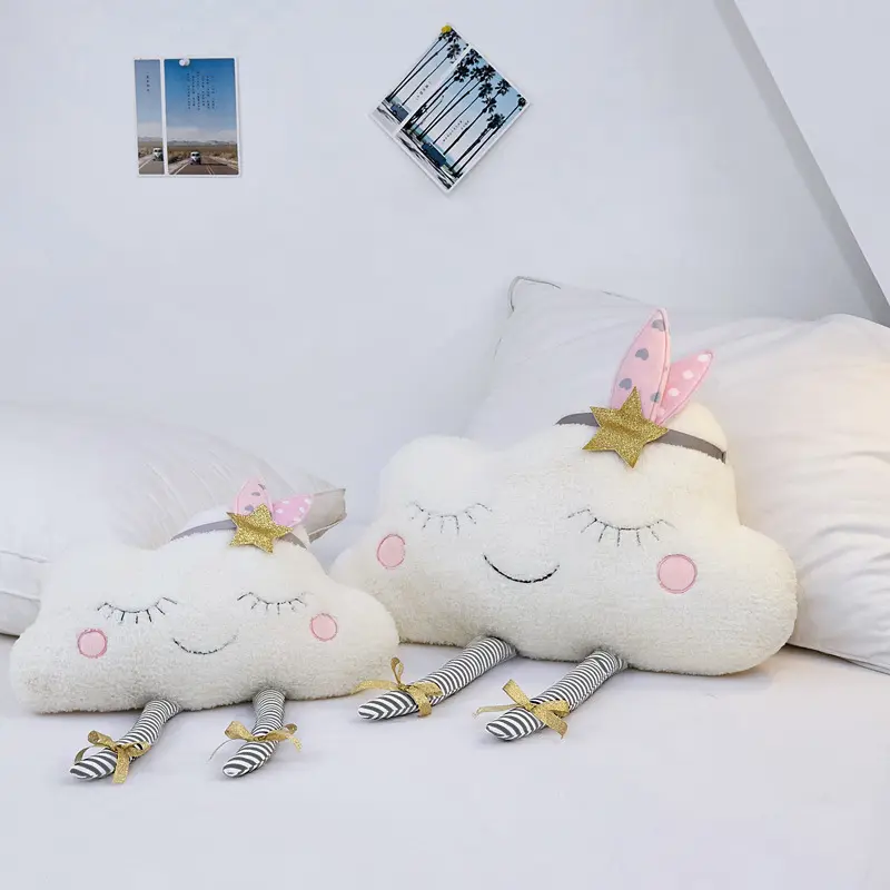 Creative Sofa Cushion Cloud Pillow Kids Girl Room Decor Baby Sleeping Appease Doll Home Sofa Cartoon Pillow Cute Cushion