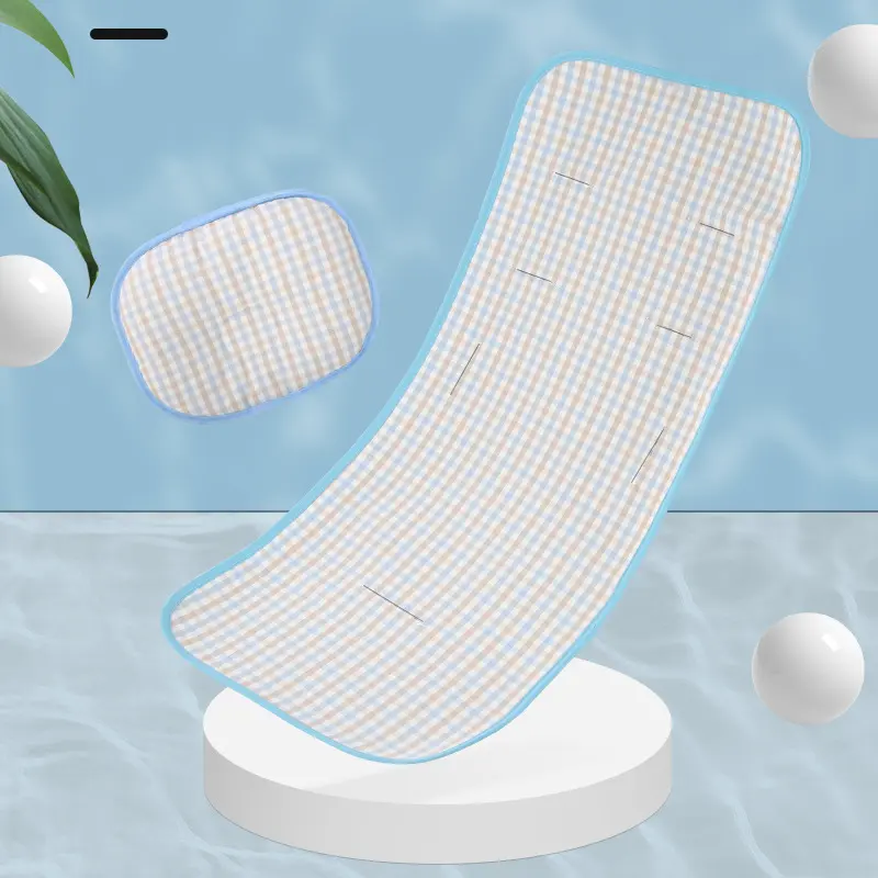 Baby Stroller Mat Breathable Summer For Stroller Seat Ramie Cool Cushion For Newborn Changing Nappy Pad Universal Fit Accessorie