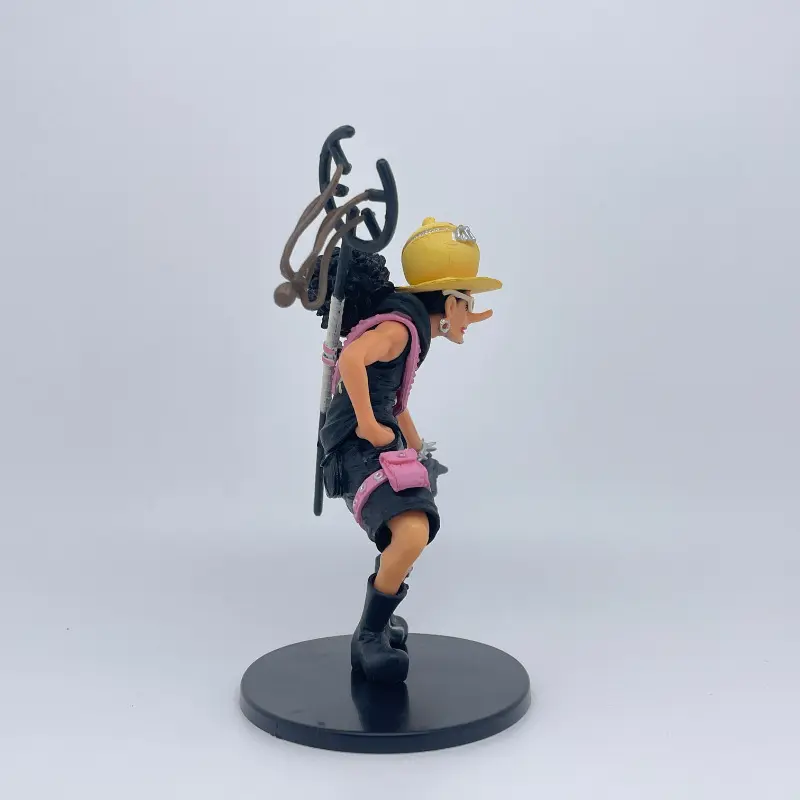 12cm Cartoon Anime One Piece Ussop PVC Action Figure Collection Handmade Model Car Desktop Decoration Kids Charm Toys Gift