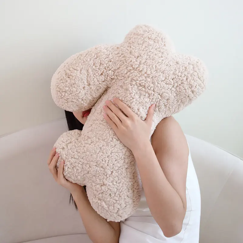 Cushion Rabbit Pillow Plush Toy INS Kawaii Animal Rabbit Plush Stuffed Toy Doll Pillow Room Sofa Decor Cushion Cute Girlfriend
