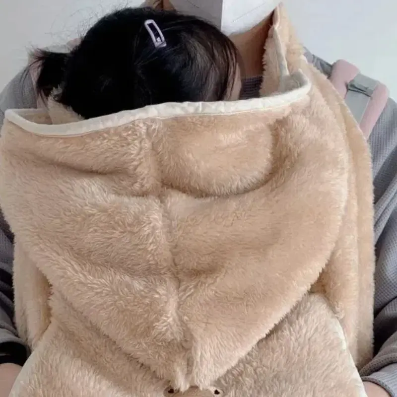 Soft Baby Blanket Cartoon Coral Fleece Embroidered Swaddling Winter Warm Comforter Baby Stroller Cover Infant Cloak Nap Blankets
