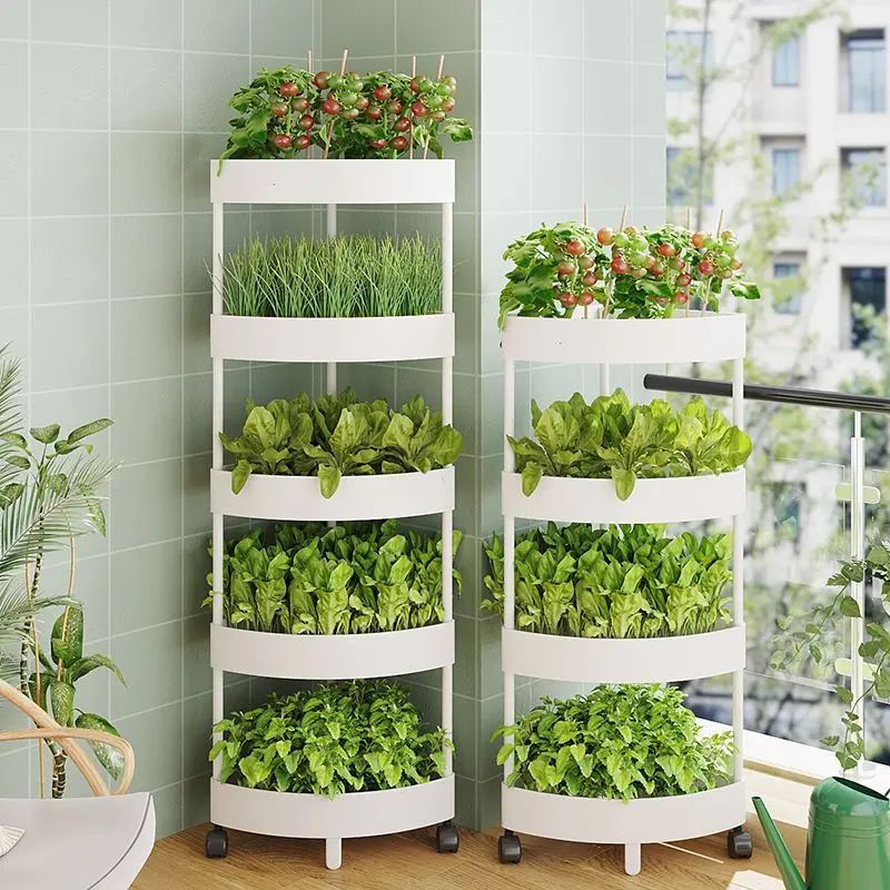 Multi Story Vegetable Planting Equipment on the Balcony Three-dimensional Combination Special Box Top Floor Vegetable Rack Plant