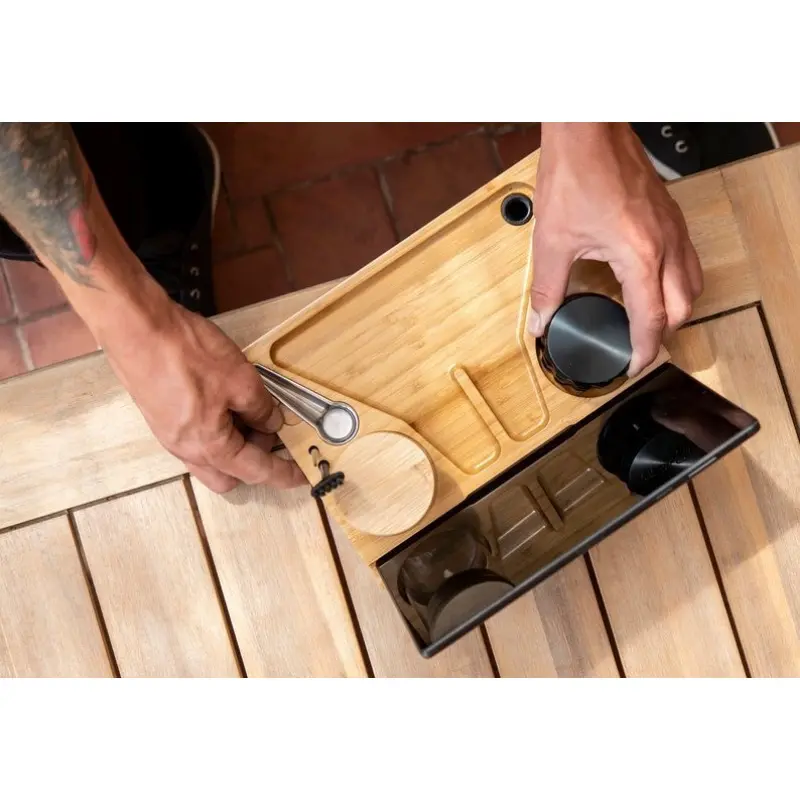 Bamboo Storage Box With Lock Candy Storage Box Movable Tray Tea Cigarettes Operationed Trays Cut Tobacco Reel Handmade BOX