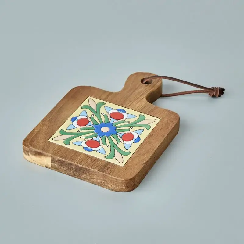 Hot Sale Home Wood Tiles Pot Mat Anti-Scalding Plate Mat Drink Coasters Wooden Placemats for Hot Tea Pots Non-slip Cup Mat