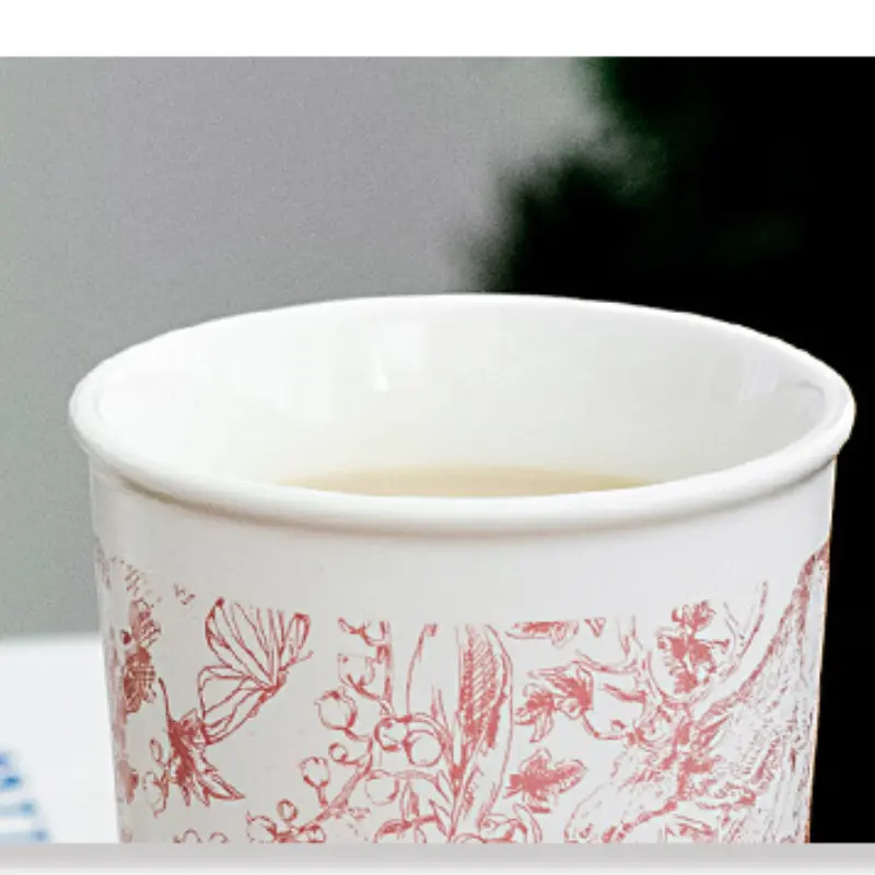 Ceramic Coffee Mug Portable Water Cup with Silicone Lid Large Capacity Milk Tea Cup Office Home Dust-proof Mugs Drinkware
