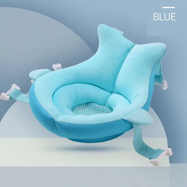 Baby Shower Portable Air Cushion Bed Babies Infant Child Bath Pad Non-Slip Bathtub Mat Newborn Safety Security Bath Seat Support