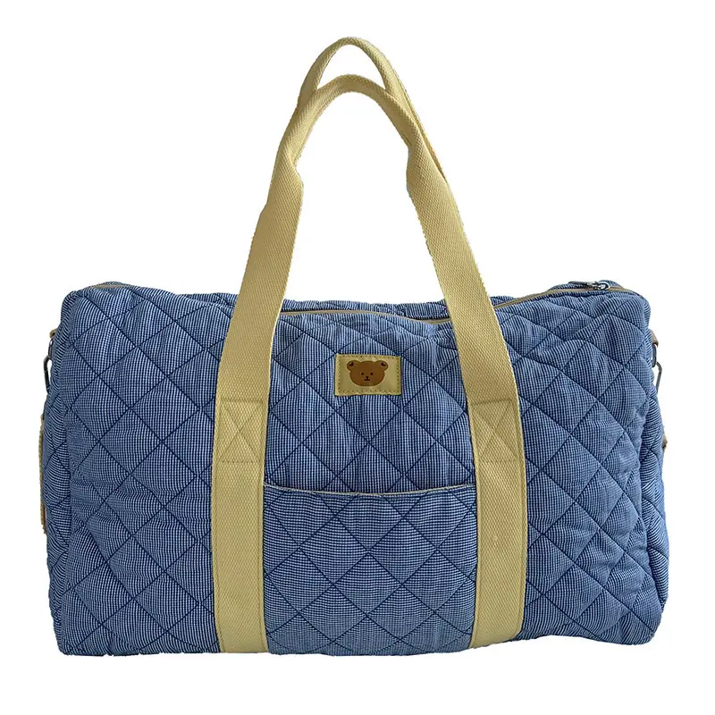 Large Capacity Tote Bag Baby Diaper Bag for Mommy Stroller Hanging Nappy Organizer Blue Luggage Messenger Pack Maternity Handbag