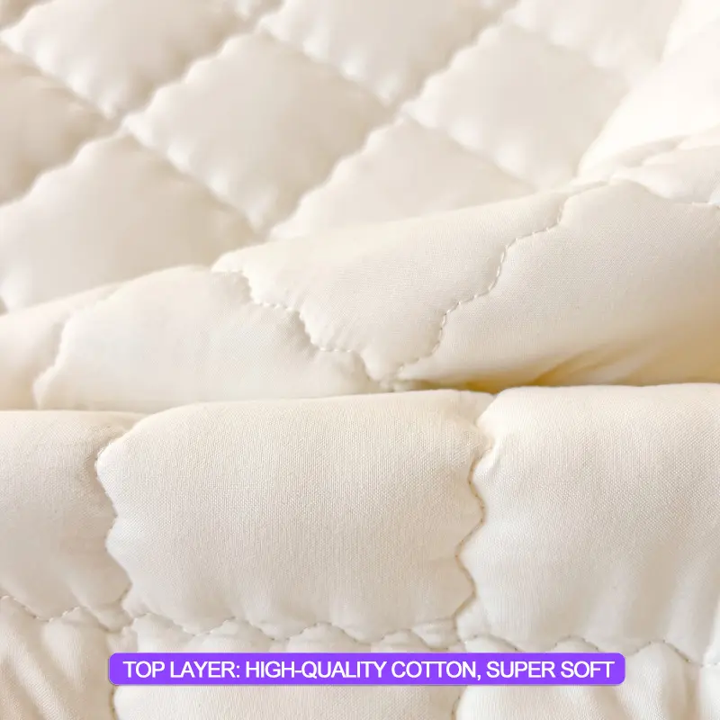 Waterproof Mattress Protector Soft Breathable Mattress Cover Antibacterial Bedspread Durable Non-Slip Bed Cover Hypoallergenic