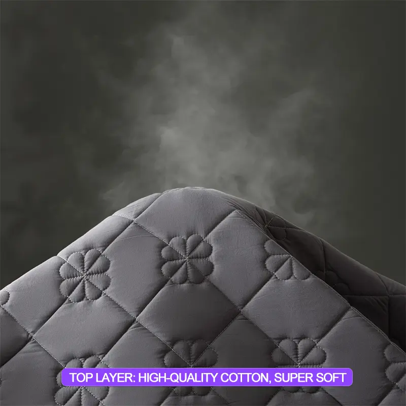 Waterproof Mattress Cover - Quilted Anti-Dust Mite & Antibacterial,Thick Mattress Protector, Noiseless (Fits 5-28cm Mattress)