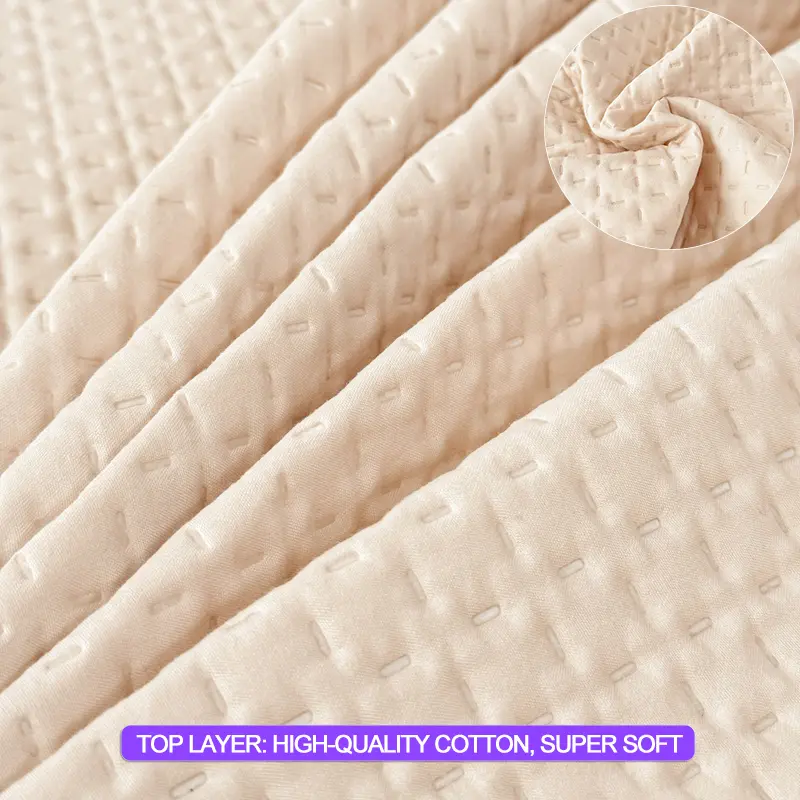 Waterproof Mattress Protector - Mattress Cover, Thickened, Breathable, Hypoallergenic, Anti-Bacterial Fitted Sheet, Khaki