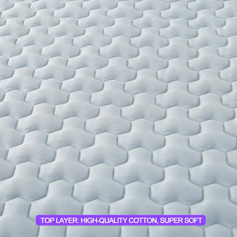 Luxury Waterproof Mattress Cover - Mattress Protector Anti-Mite & Antibacterial, Noiseless Bed Cover, for Single or Double Bed