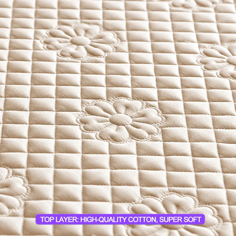 New Waterproof Mattress Protector Breathable Mattress Cover Anti-mite Anti-bacterial 160x200 140x200 Single Double, Khaki