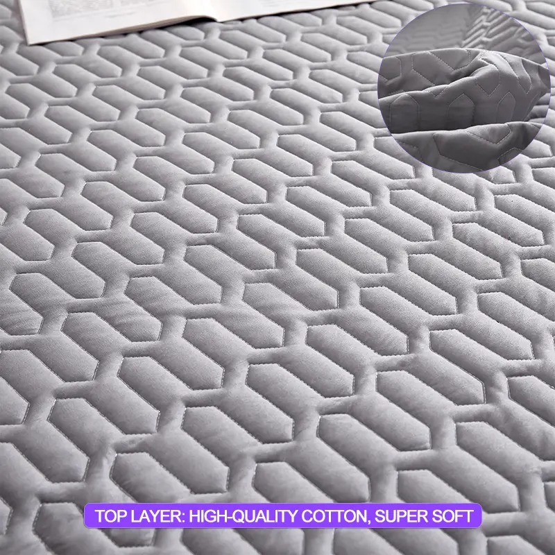 Waterproof Thicken Mattress Cover Quilted Mattress Protector Bed Covers Skin-Friendly Bed Fitted Sheet Bedspread 140/160/180x200