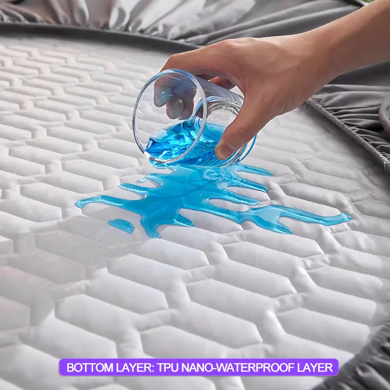 Waterproof Thicken Mattress Cover Quilted Mattress Protector Bed Covers Skin-Friendly Bed Fitted Sheet Bedspread 140/160/180x200