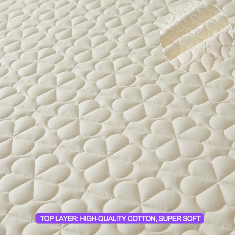 Waterproof Mattress Protector Premium Mattress Cover- Hypoallergenic Antibacterial,Anti-mites,for Single Couple Bed,White