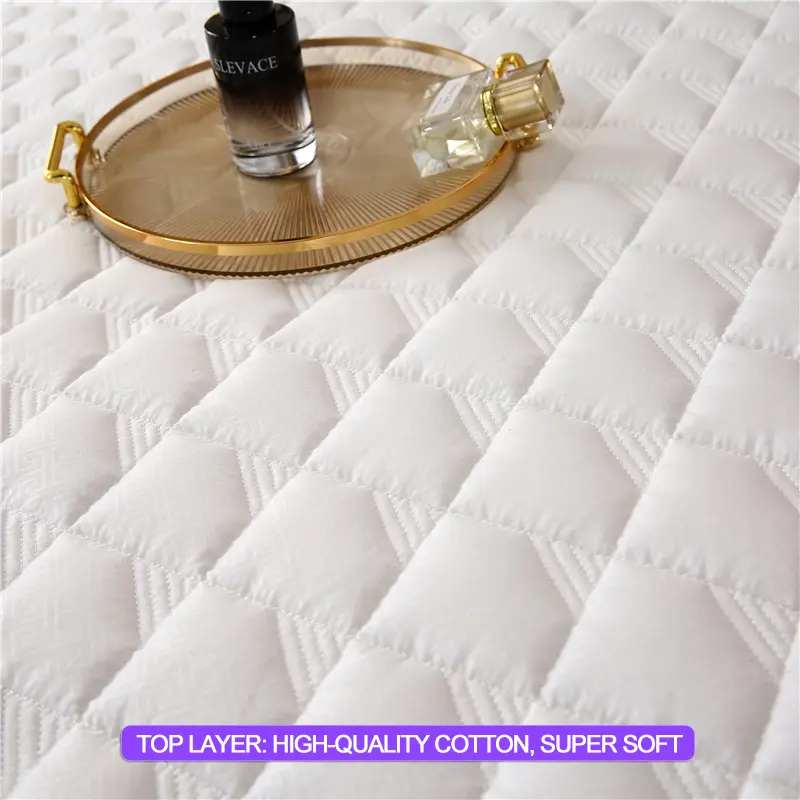 Waterproof Mattress Cover Plaid Mattress Protector Hypoallergenic Bed Fitted Sheet Antibacterial Twin Full Quuen King 140/160