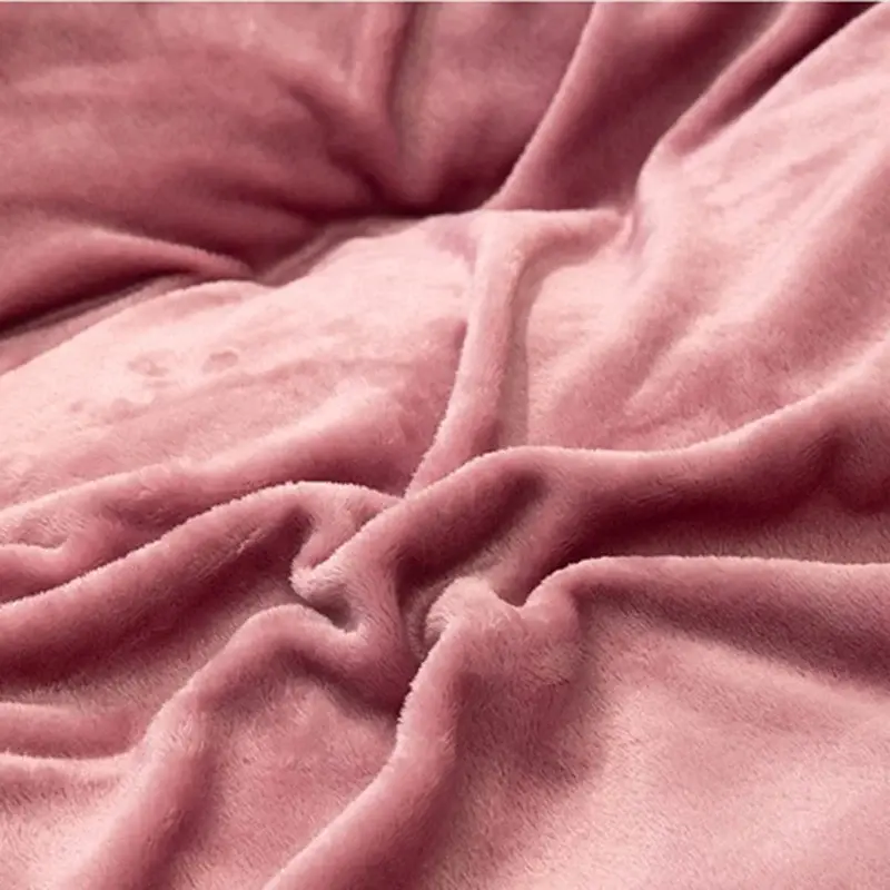 Ultra-thick Flannel Fleece King Size Bedding Set for Winter Warm Flocked Queen Duvet Cover Set Single Double Plush Bedding Sets