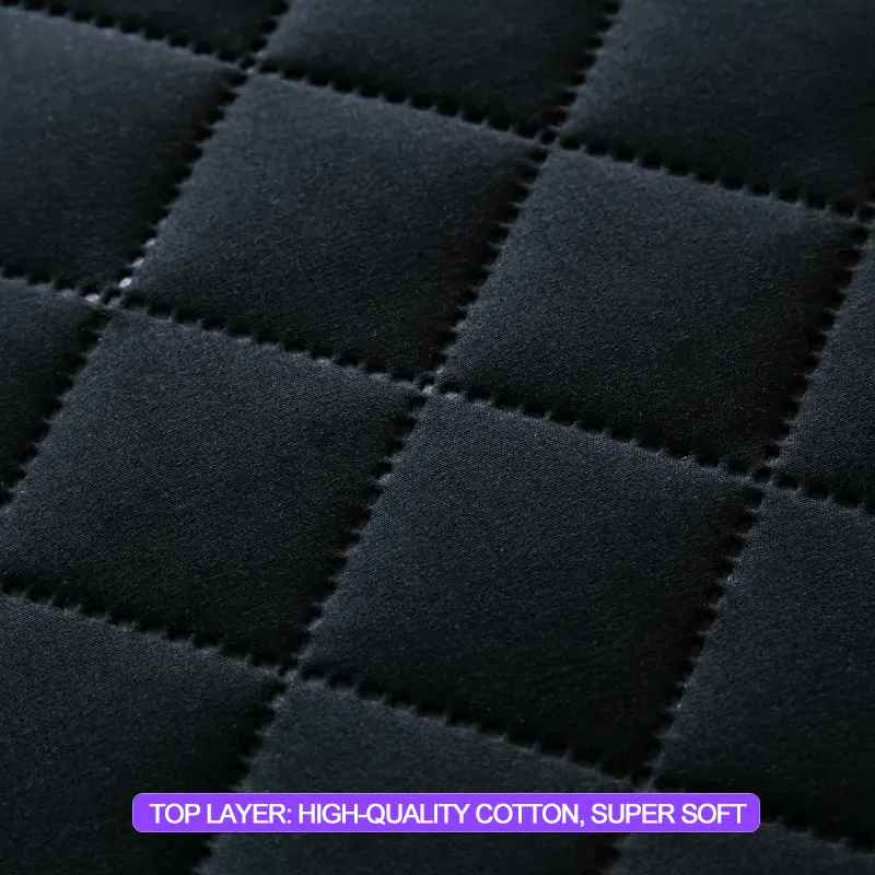 Waterproof Mattress Cover Hypoallergenic Mattress Protector Anti-mite Anti-bacterial Fitted Sheet Mattress Topper Pad, Black