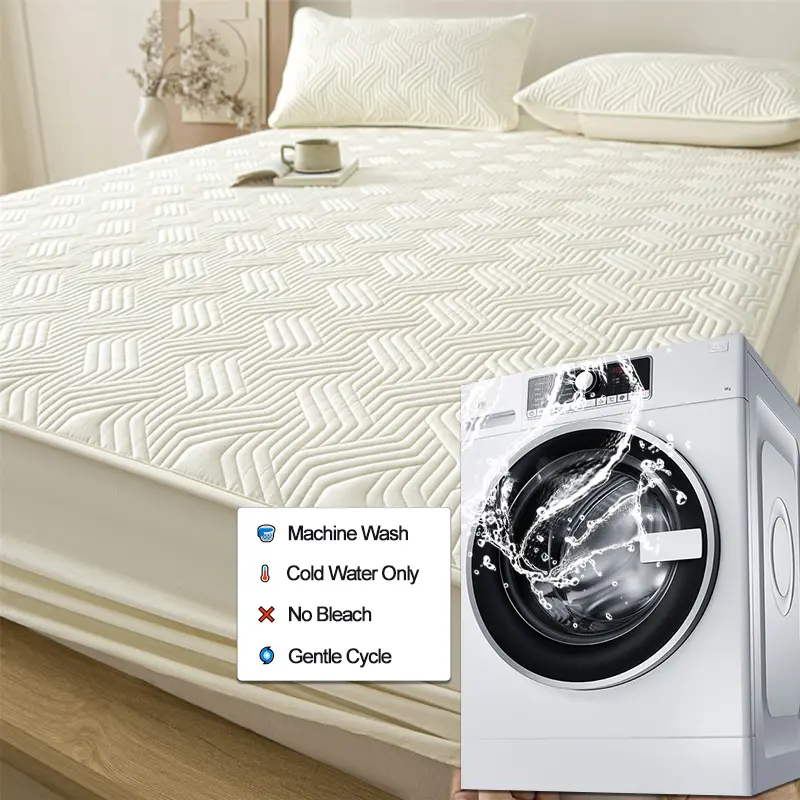 Luxury Waterproof Mattress Protector – Mattress Cover Hypoallergenic & Anti-Mite, Antibacterial Bed Cover,Real Luxury Bedding