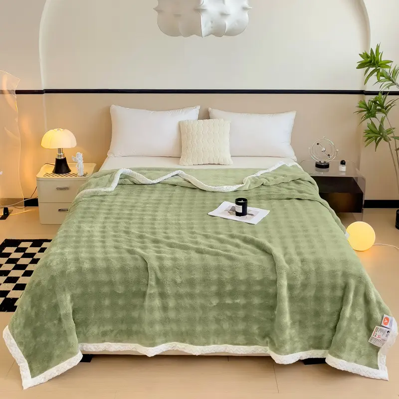 New Imitation Rabbit Velvet Autumn Warm Blanket Soft Fluffy Coral Fleece Sofa Blanket Warmth Throw Blankets for Lap Bed Sheets