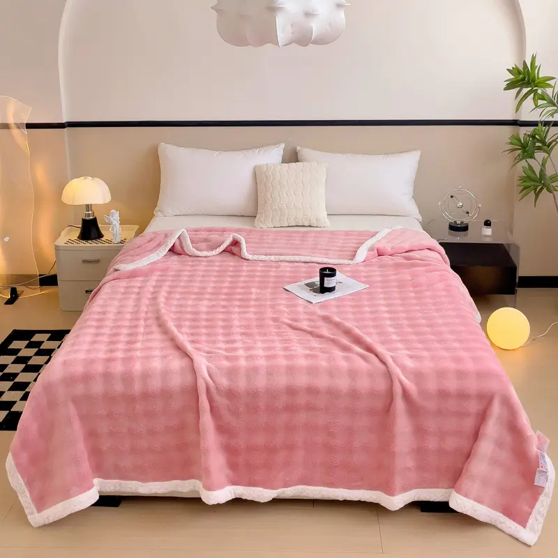 New Imitation Rabbit Velvet Autumn Warm Blanket Soft Fluffy Coral Fleece Sofa Blanket Warmth Throw Blankets for Lap Bed Sheets