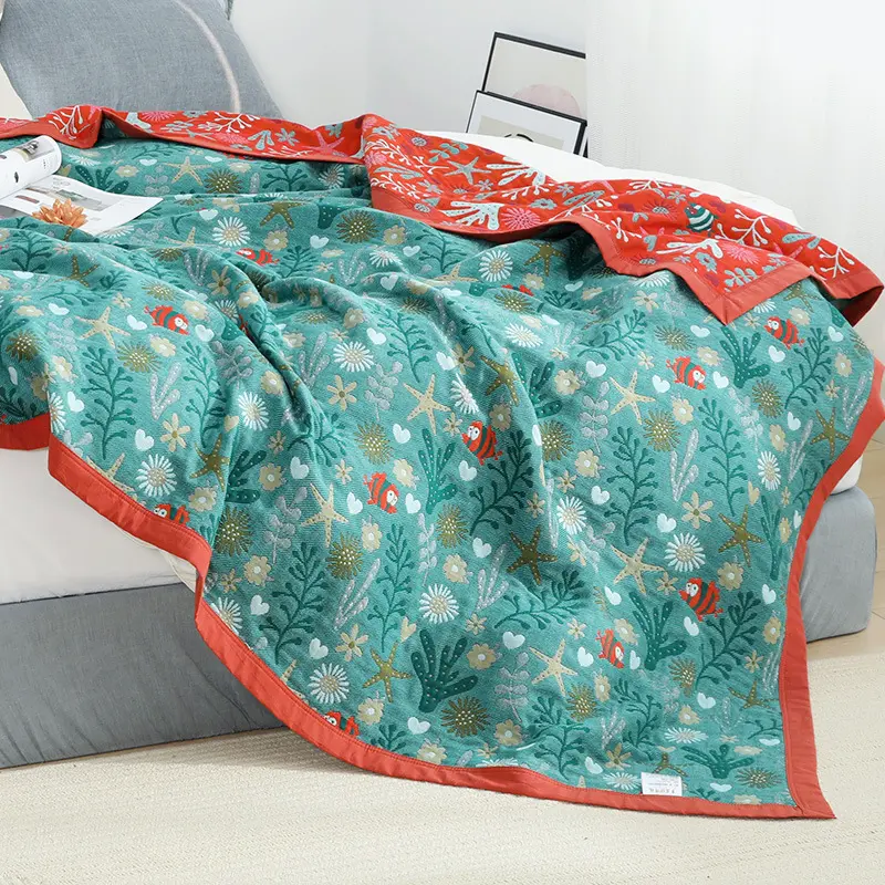 Nordic Throw Blankets Cotton Gauze Bedroom Leisure Bedspread On The Bed Boho Decor Sofa Blanket Sheet Double Cooling Quilt Thin