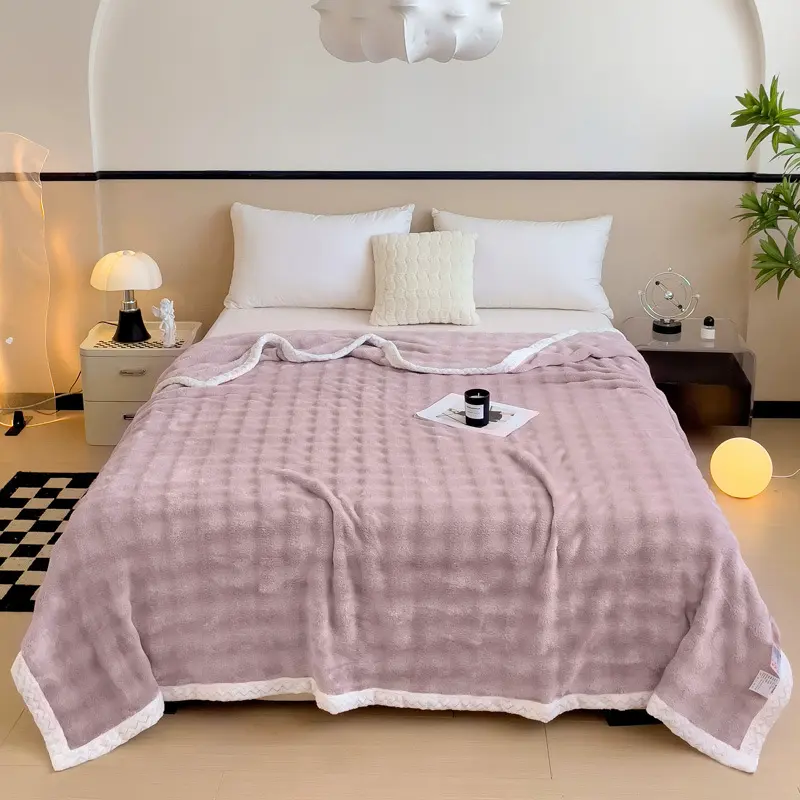 New Imitation Rabbit Velvet Autumn Warm Blanket Soft Fluffy Coral Fleece Sofa Blanket Warmth Throw Blankets for Lap Bed Sheets