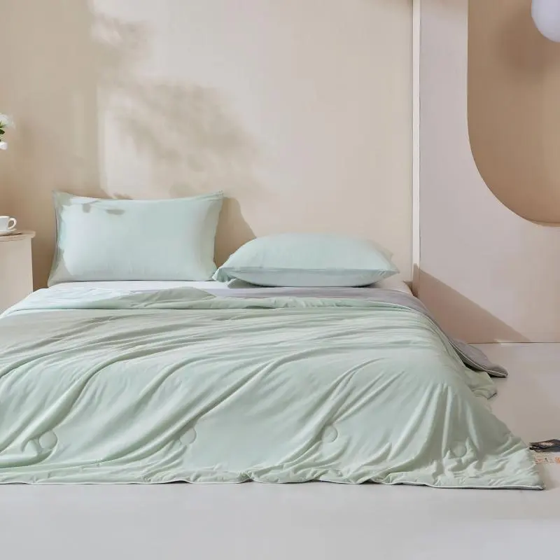 A-Class Ice Cream Quilt, Cool Feeling Silk Summer Thin Quilt, Air Conditioning Quilt, Single Double Dormitory Blanket