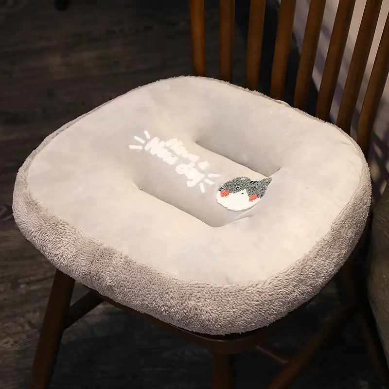 Cartoon Cat Shark Cushion Sofa Pad Office Chair Cushion Children Seat Pad Seat Sofa Cushion Lumbar Support Pillow Room Decor