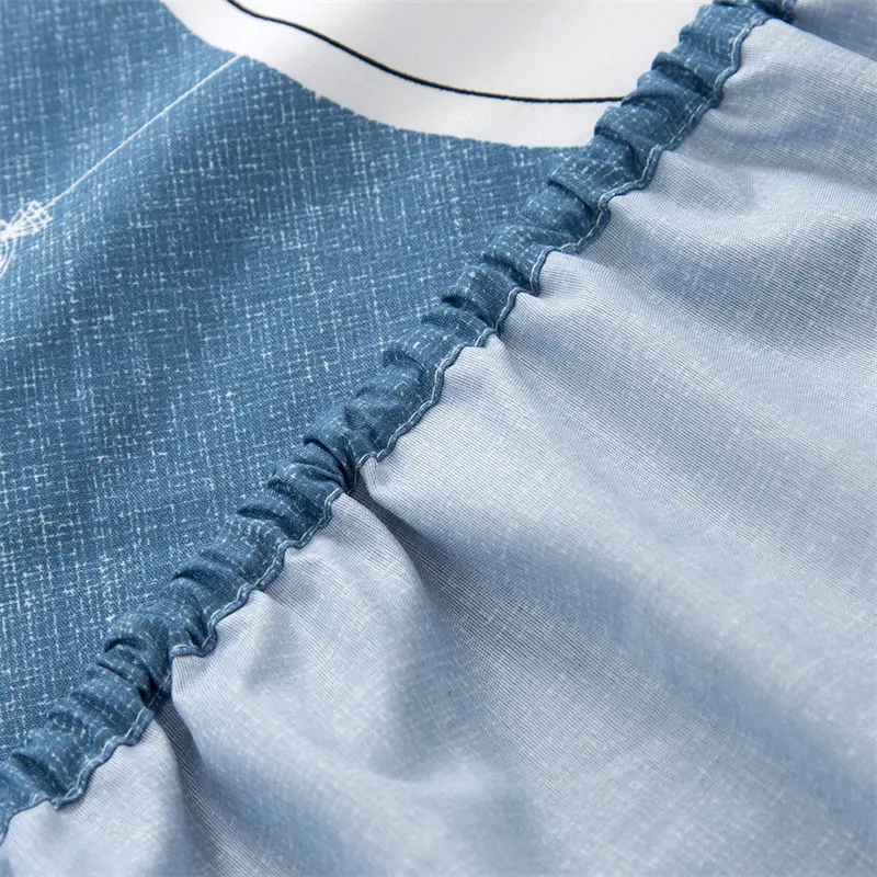 Plaid Printed King Size Fitted Bed Sheet Soft Single Double Bed Sheets Home with Elastic Band Fitted Sheet Full