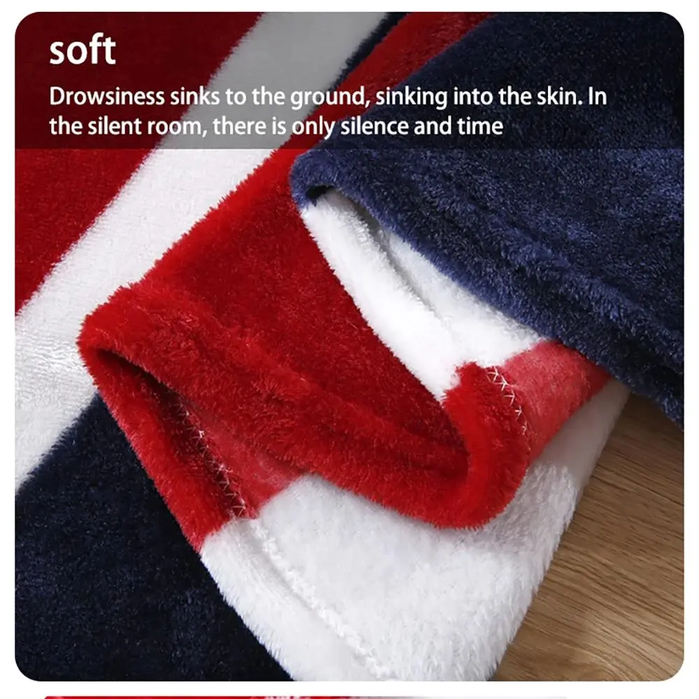 Flannel Bed Blankets-Warm and Plush Throw for Sofas, Cars, and Travel Machine-Washed English American Style Blankets