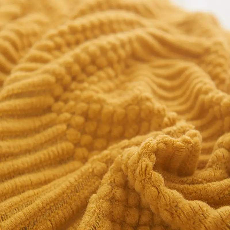 1Pc Knitted Blanket with Tassels Chunky Vintage Luxury Farmhouse Throw Bedspread Oversized Blanket Cover Manta Para Sofa