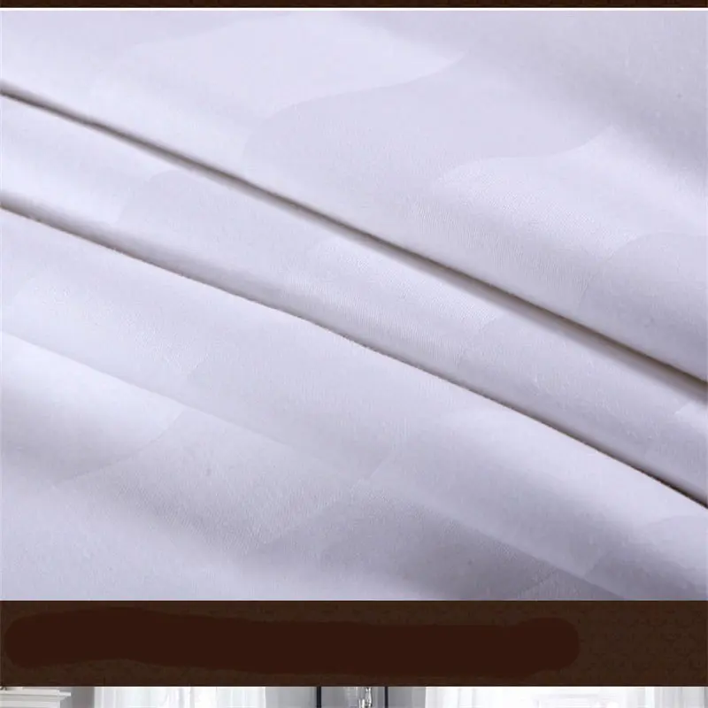 Hotel Style 100% Cottton Comfortable Bed Sheets Soft Skin Friendly and Hypoallergenic Hygroscopic Sheet Durable Washable Sheets