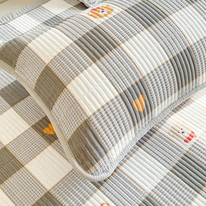 1PC A-Class Pure Cotton Bed Sheets, Washed Cotton Cartoon Small Fresh Bed Sheets Bedspread