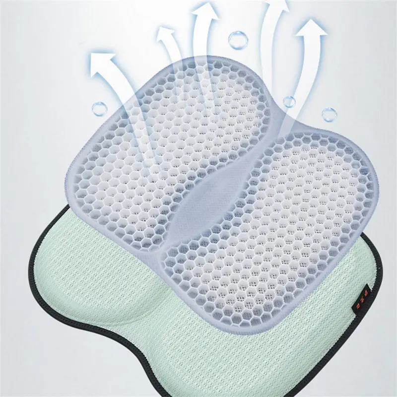 3D Honeycomb Silica Gel Office Chair Cushion for Summer Breathable Cooling Student Seat Cushion Non -slip Beautiful Buttock Pad