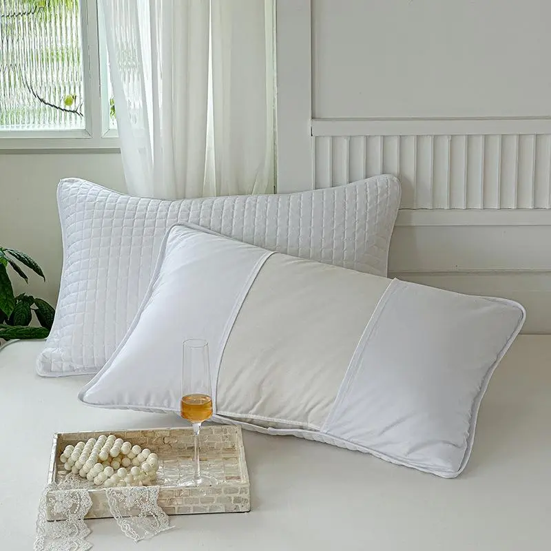 Pure Cotton Pillowcase, Pillow Core Protective Cover, Breathable and Sweat Proof Pillowcase