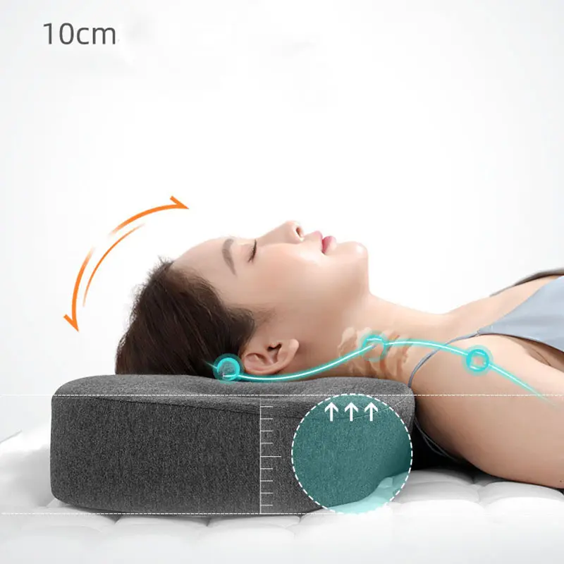 Butterfly-shaped Memory Foam Cervical Health Care Pillow Cervical Reverse Traction Therapy Pillow Soft Neck Orthopaedic Pillows