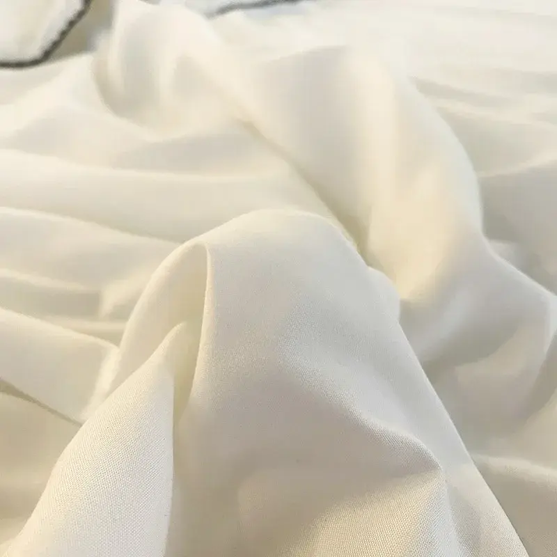 Embroidery Spring Summer Thin Comforter Soft Skin Friendly Breathable Cooling Blanket for Bed Washable Queen Quilt Single Double